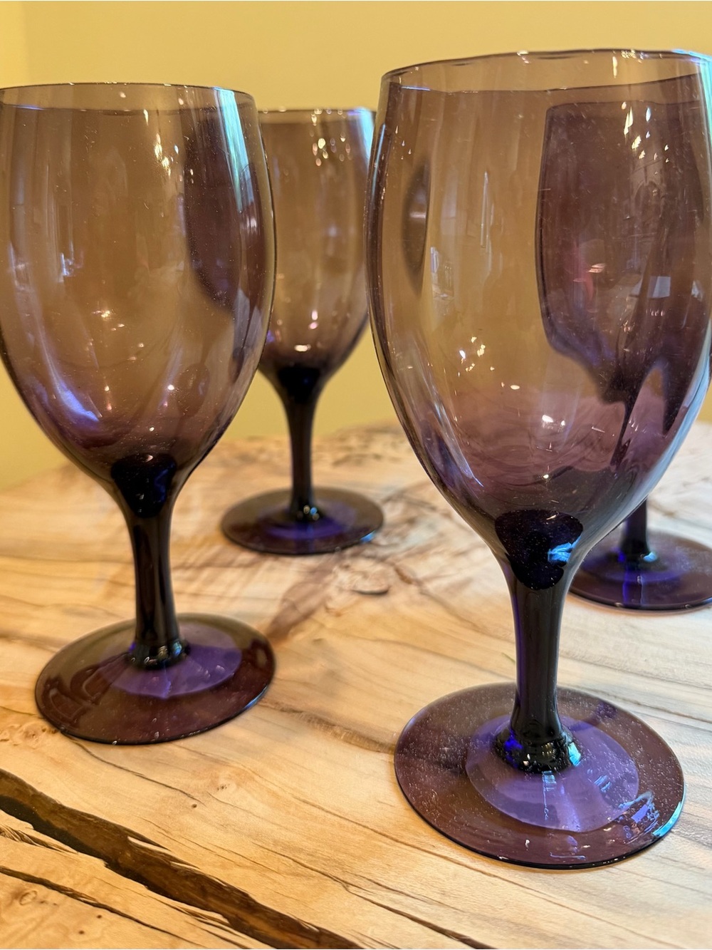 NEW in box! 4 Purple tea glasses 14 oz each